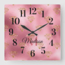 Search for pink clocks Glam