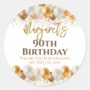 Search for 90th birthday stickers Thank you