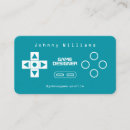 Search for video game business cards Gamer