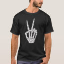 Search for hand peace sign tshirts Skeleton