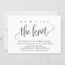 Search for we tied the knot invitations Eloped