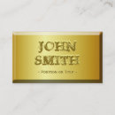 Search for gold embossed business cards Simple