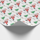 Search for hockey christmas wrapping paper Santa