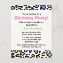 Search for leopard print invitations Rainbow