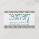 Search for recovery business cards Addiction