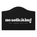 Search for no soliciting door signs Front