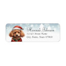 Search for christmas dog return address labels Puppy