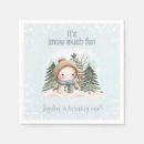 Search for snowman napkins Blue