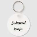 Search for bridesmaid keychains Calligraphy