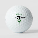 Search for 70th birthday golf balls Seventy