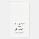 Search for rustic wedding napkins Typography