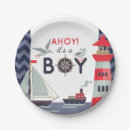 Search for lighthouse paper plates Baby shower