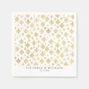 Search for fleur de lis napkins Gold
