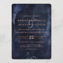 Search for rose gold and navy blue wedding invitations Elegant