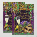 Search for purple masquerade invitations Gold