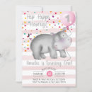 Search for hippo birthday invitations Girl