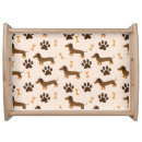 Search for dachshund serving trays Illustration