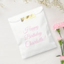 Search for pink favor bags Feminine