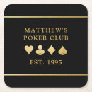 Search for poker coasters Gold