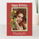 Search for orange flower happy birthday postcards Modern