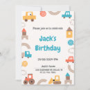 Search for cars and trucks invitations Construction vehicles