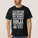 Search for elevator mechanic tshirts Technician