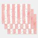 Search for blush pink wrapping paper Stripes
