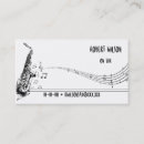 Search for saxophone player business cards Band