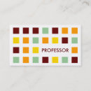 Search for college professor business cards University