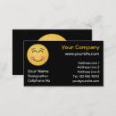 Search for happy face business cards smiling