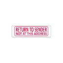 Search for return to sender Not at this address