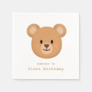 Search for bear napkins 1st