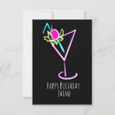 Search for cocktail drink birthday cards Neon