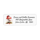Search for mushroom return address labels Cottagecore