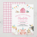 Search for barnyard birthday invitations Oink baa moo