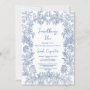 Search for chinoiserie bridal shower invitations Toile de jouy