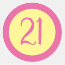 Search for number 21 stickers Birthday