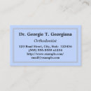 Search for prosthodontist business cards Orthodontist