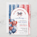 Search for all american party invitations Stripes