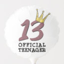 Search for 13th birthday balloons For kids