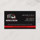 Search for moving company business cards Hauling