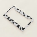 Search for cow license plate frames Black