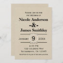 Search for brown kraft paper wedding invitations Country