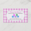 Search for gingham business cards checked
