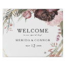 Search for pink flowers welcome wedding signs Bride