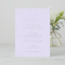 Search for lilac and silver wedding invitations Modern