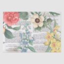 Search for book page tissue paper Floral