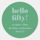 Search for 50th birthday stickers Bold typography