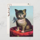 Search for victorian cat postcards Vintage