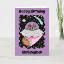 Search for robot birthday cards Space